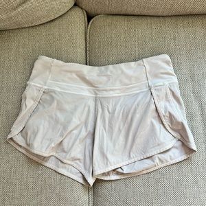 White Lululemon Short 4”